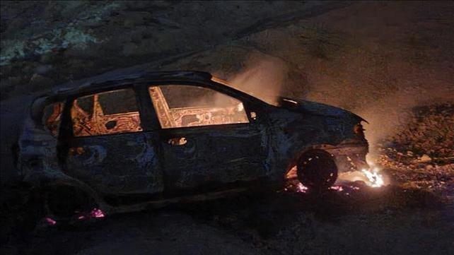 רכב המחבלים שביצעו את הפיגוע בבקעת הירדן 27.02