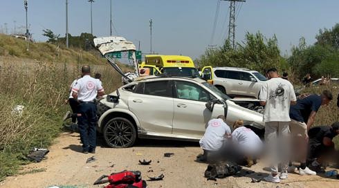 5 פצועים בתאונה בכביש 5, בן 10 נפצע אנושות