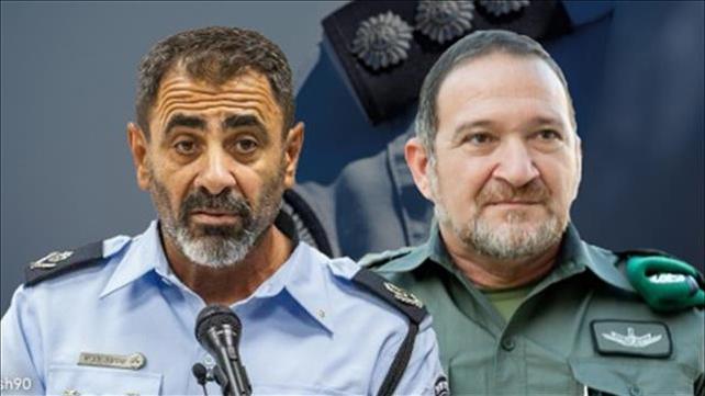 ניצב שמעון לביא וניצב קובי שבתאי