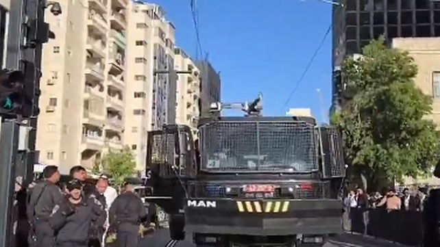 מכת"זית בהפגנה בירושלים