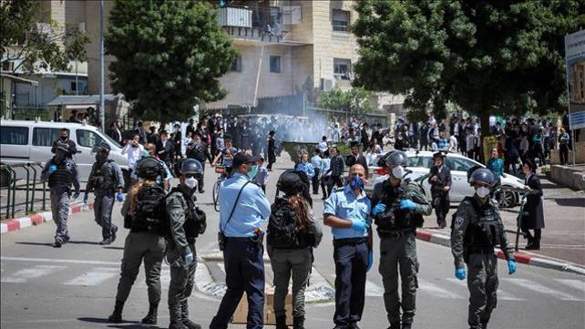 עימותים בין חרדים לכוחות משטרה בבית שמש 28.04.20