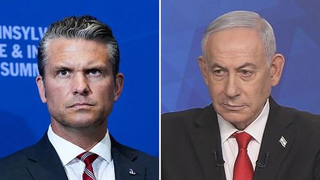 ראש הממשלה נתניהו ושר ההגנה האמריקני הגסת' 