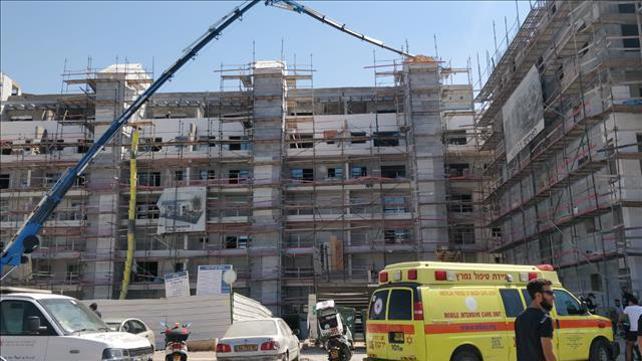 אתר בנייה שבו נהרג פועל בקריית אונו 17.09.21