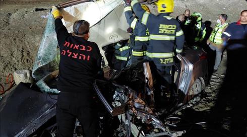 ישראלי ופלסטיני נהרגו בתאונה בצומת הערבה