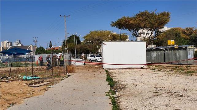 מקום פגיעת הרקטה בקריית גת