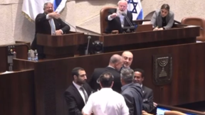 השר בן גביר במליאת הכנסת, יולי 2024