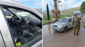 זירת האירוע בה נורה הנהג הפלסטיני בשומרון ורכבו