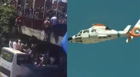 כאוס בארגנטינה: השחקנים פונו מבואנוס איירס במסוק בגלל הדוחק