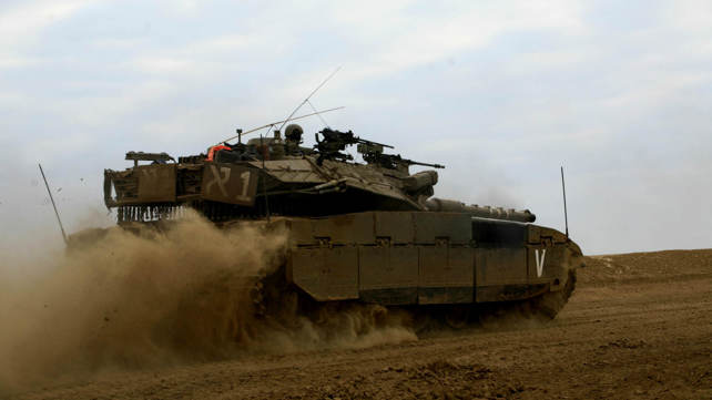 טנק של צה"ל סמוך לרצועת עזה