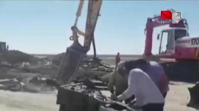 הרס בנמל התעופה בסוריה, יוני 2022