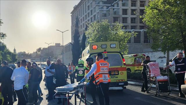 זירת הפיגוע בשמעון הצדיק ירושלים 18.04.23