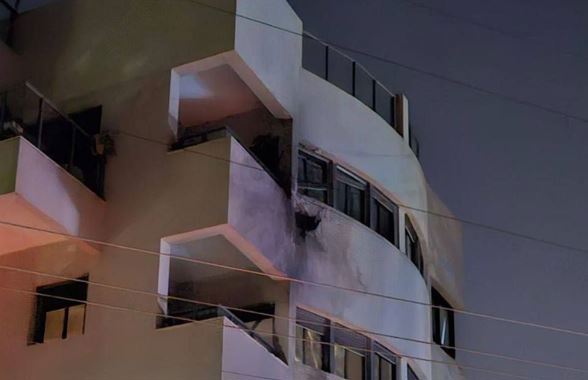פגיעת כטב"ם בהרצליה בערב כיפור