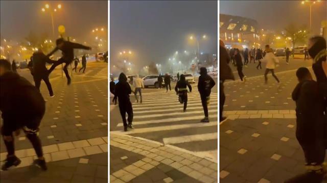 תיעוד מקטטה אלימה בסיום משחק בטדי בין בית"ר ירושלים ובני סכנין 27.02.22