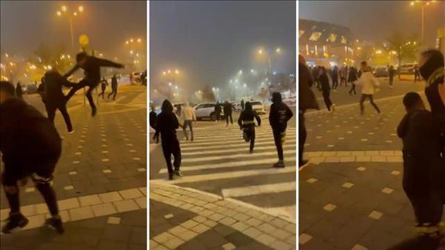 תיעוד מקטטה אלימה בסיום משחק בטדי בין בית"ר ירושלים ובני סכנין 27.02.22