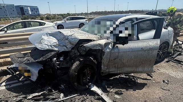זירת תאונת הדרכים סמוך למחלף קסם, היום