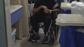 חייל פצוע כיסא כסא גלגלים