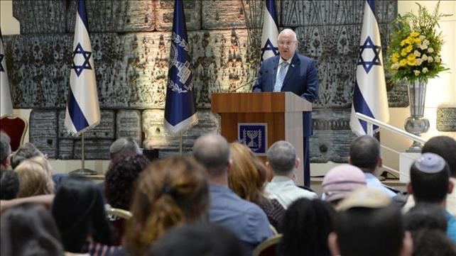 ראובן ריבלין נואם בטקס האזכרה לנשיאי וראשי ממשלות ישראל, 17.06.2019