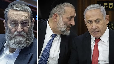 בנימין נתניהו, אריה דרעי, משה גפני