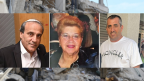 ווקנין, אשכנזי ונחום (מימין לשמאל). שמונה נהרגו בפגיעה הישירה בבת ים