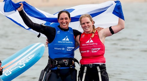 שחר טיבי אלופת העולם בגלישת רוח, קטי ספיצ'קוב סגניתה