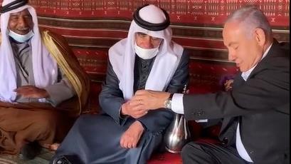نتنياهو يزور قرية ترابين الصانع 