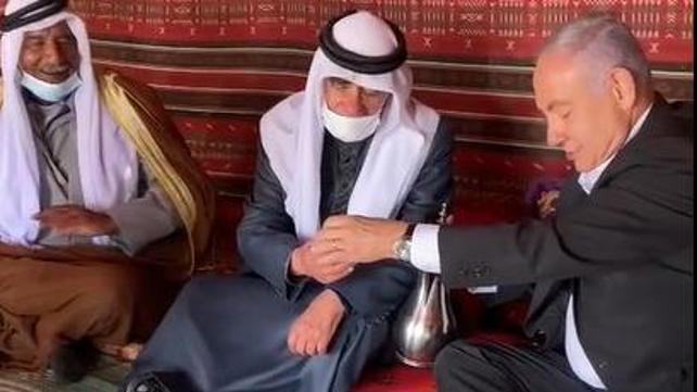 نتنياهو يزور قرية ترابين الصانع 