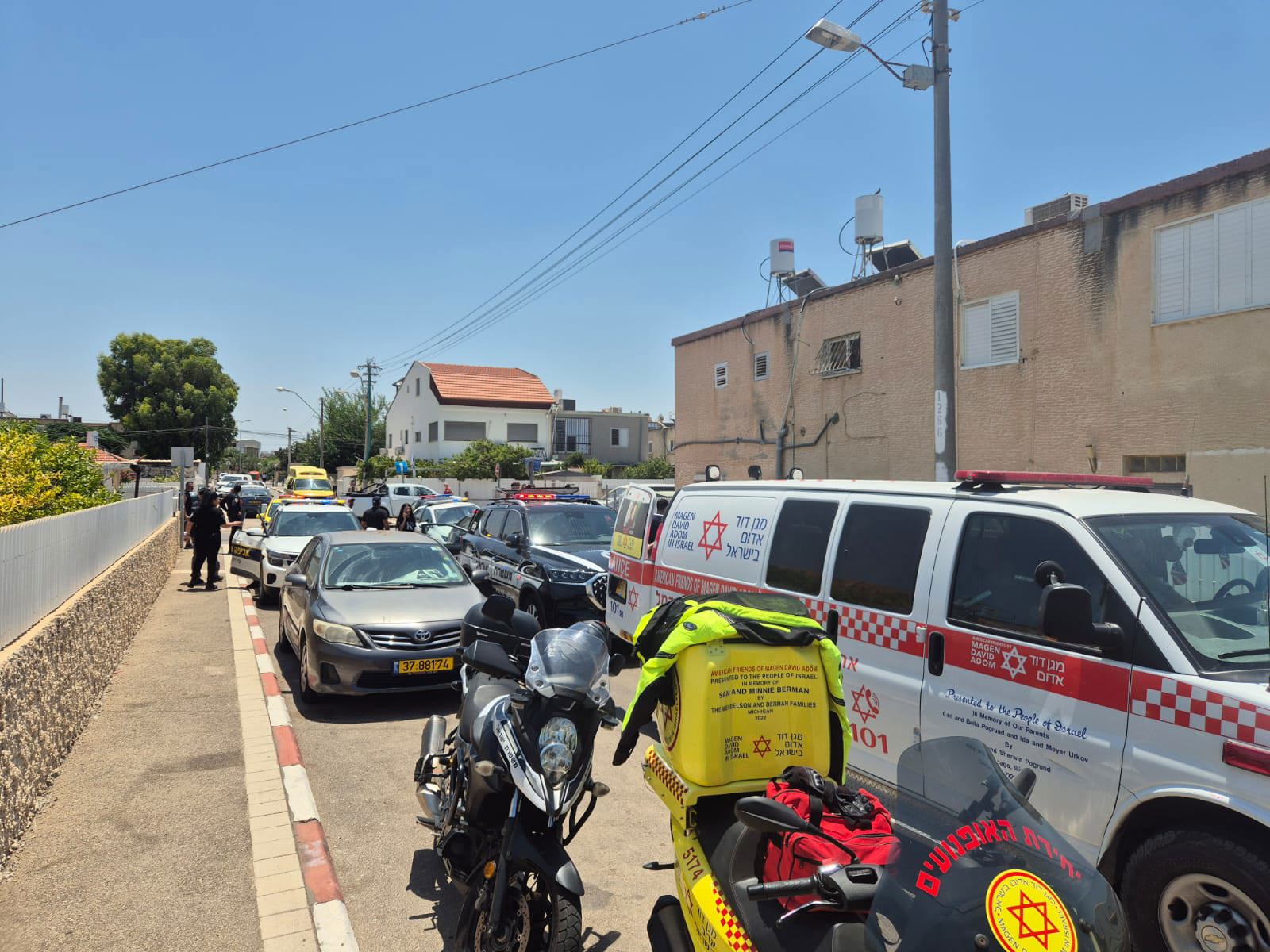 זירת הרצח בחיפה