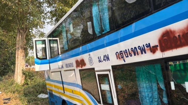 זירת התאונה בתאילנד