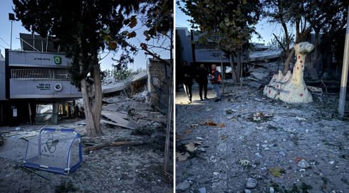 תחקיר ראשוני: ראש הנפץ התפוצץ וגרם לנזק בביה"ס ברמת גן לאחר יירוט חלקי של הטיל ששוגר מתימן