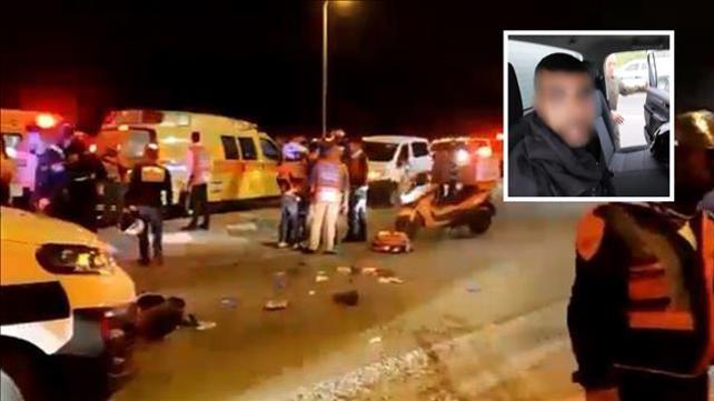 גנב רכב מלוד שדרס לוחם מג"ב במחסום ליד שוהם 01.05.22