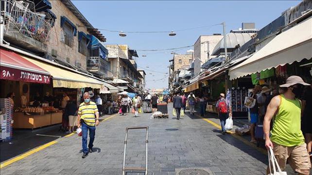 שוק מחנה יהודה בירושלים יום לפני ערב ראש השנה והסגר, 17.09.20	
