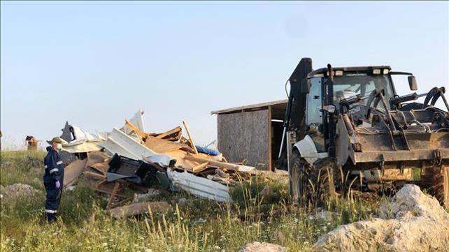 פינוי והריסת שישה מבנים בגבעות "קומי אורי" ו"תקומה" סמוך ליצהר, 22.04.20 