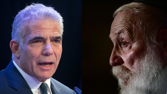 הרב דרוקמן, יאיר לפיד. 2021
