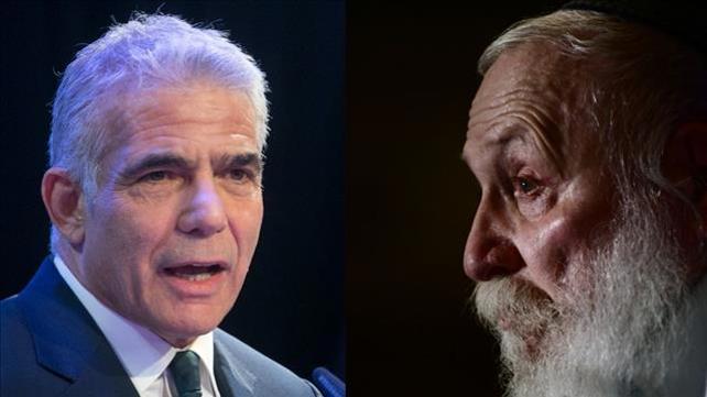 הרב דרוקמן, יאיר לפיד. 2021