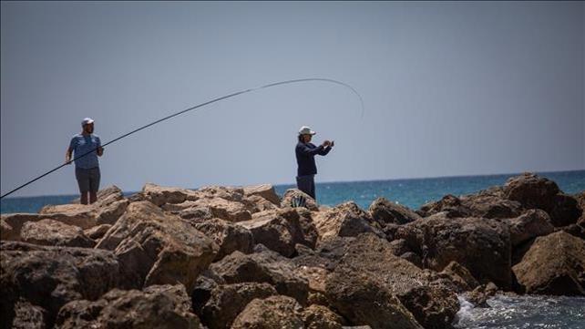 ים, שמש, קיץ, דייגים. 13.05.21