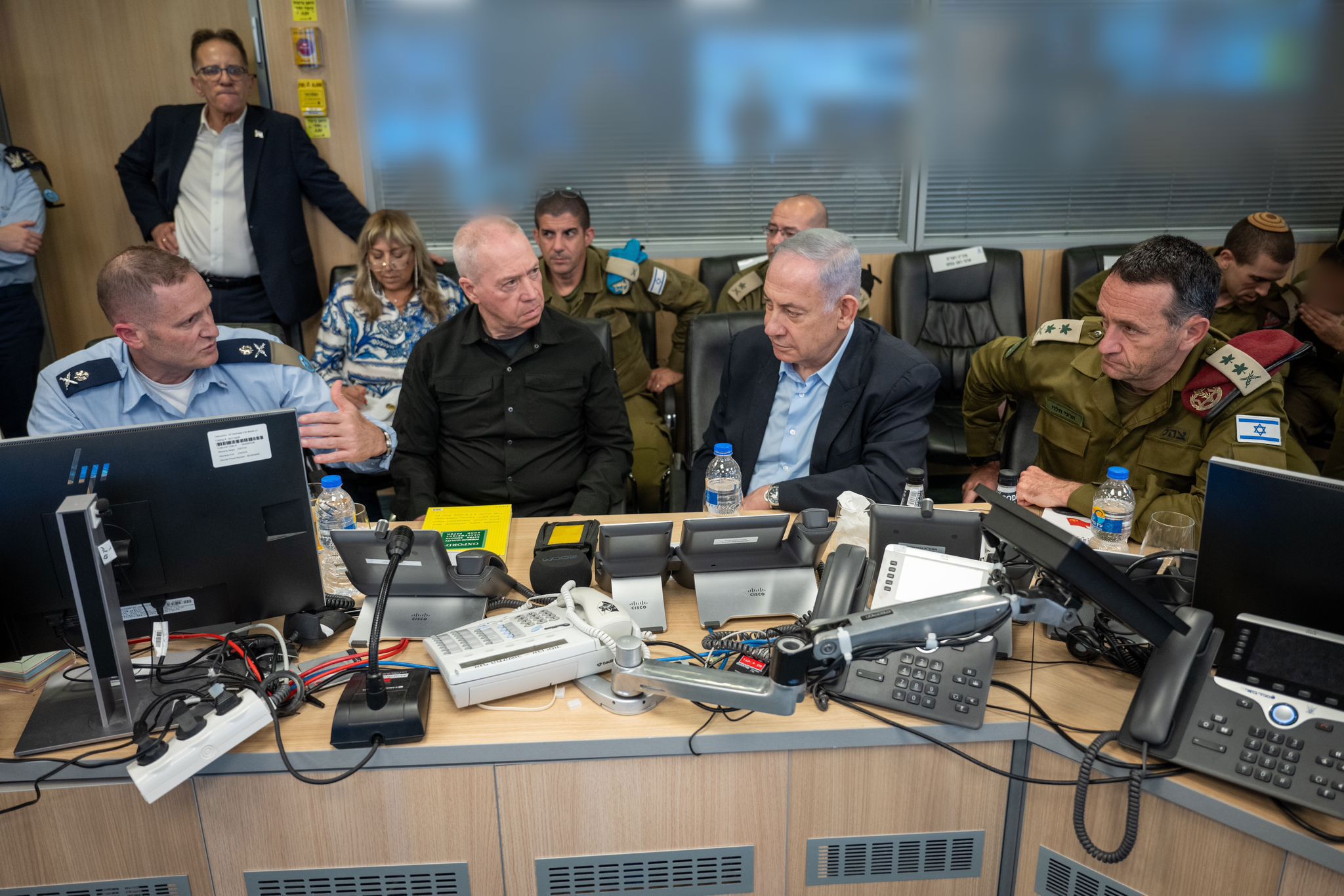 הרמטכ"ל הלוי, נתניהו, גלנט ואלוף תומר בר בבור בקרייה בזמן התקיפה בתימן