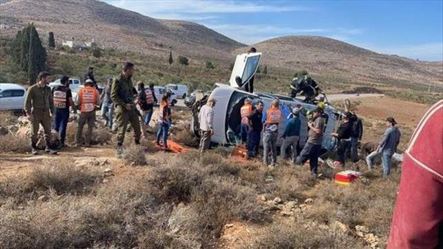 תאונה שבה נפצע קשה פלסטיני