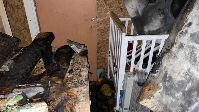 תיעוד נזקי שריפה הצתה בית משפחת ישובייב שייח' ג'ראח שמעון הצדיק 12.2.22