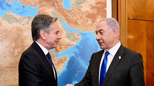 בנימין נתניהו ואנתוני בלינקן