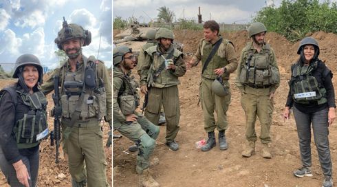 "פיספסנו בצוק איתן - זה הזמן לתקן": כרמלה מנשה עם הלוחמים בג'בליה