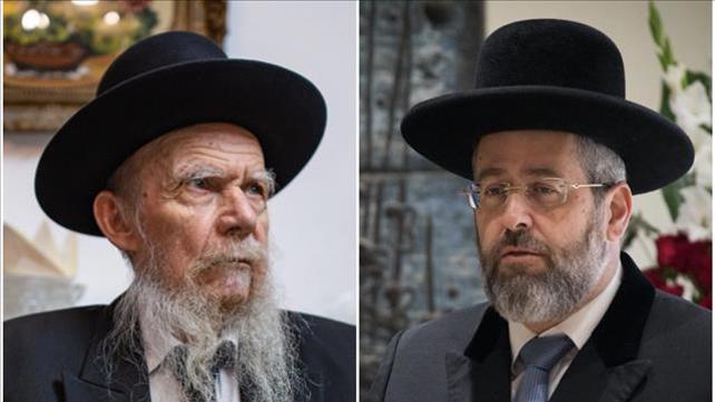 הרב הראשי דוד לאו והרב גרשון אדלשטיין