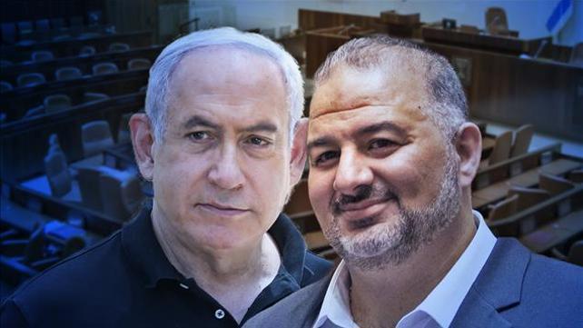 נתניהו ומנצור עבאס