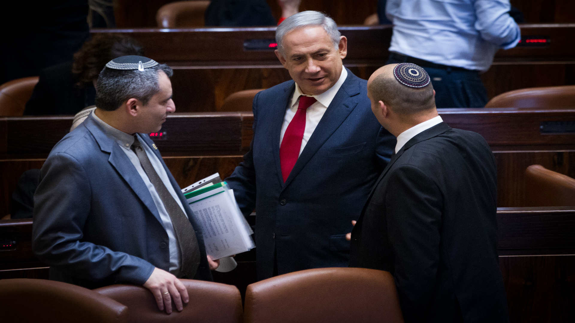 יו"ר הבית היהודי נפתלי בנט, ראש הממשלה בנימין נתני