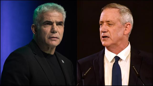 בני גנץ ויאיר לפיד
