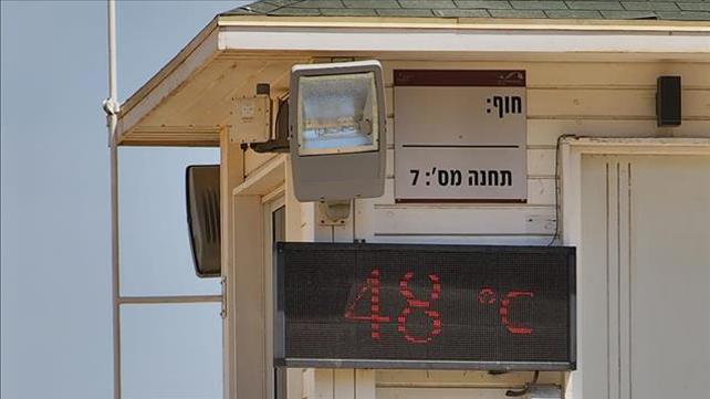 48 מעלות נמדדו בים המלח 30.07.22
