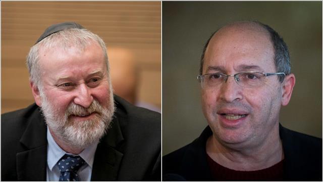 אבי ניסנקורן שר המשפטים ואביחי מנדלבליט היועץ המשפטי לממשלה