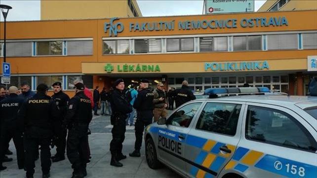 זירת הירי בבי"ח אוניברסיטאי צ'כיה שבה נהרגו שישה בני אדם, 10.12.19