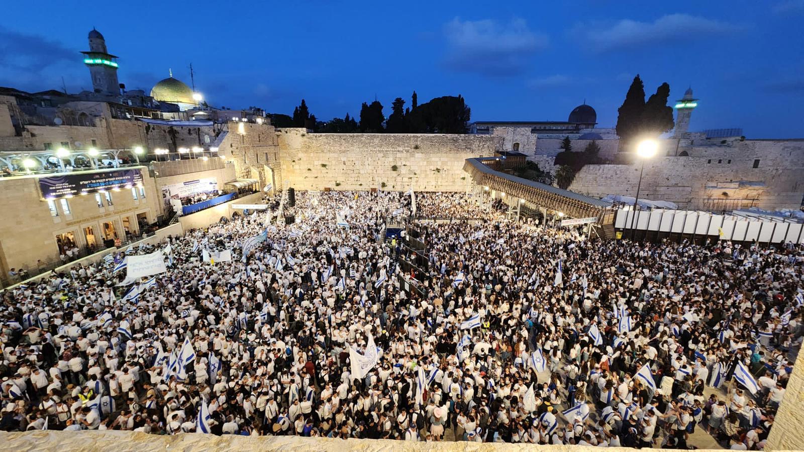מצעד הדגלים ריקוד דגלים ריקודגלים הכותל כותל יום ירושלים 18.5.23