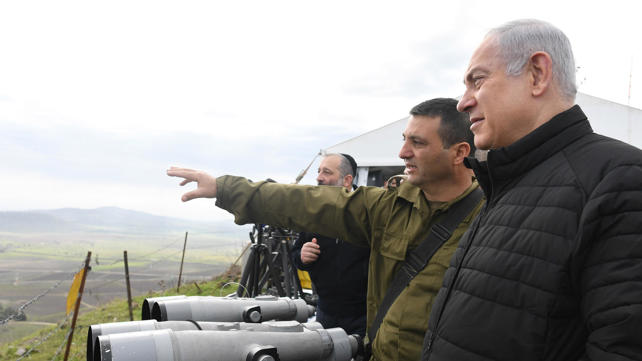 נתניהו בסיור ברמת גולן, בפברואר