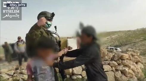 תיעוד: צה"ל עיכב 5 ילדים פלסטינים מתחת גיל 12